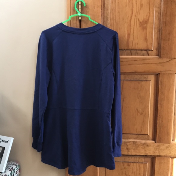 Denim and co. Ladies blue zip up sweatshirt - Picture 2 of 3